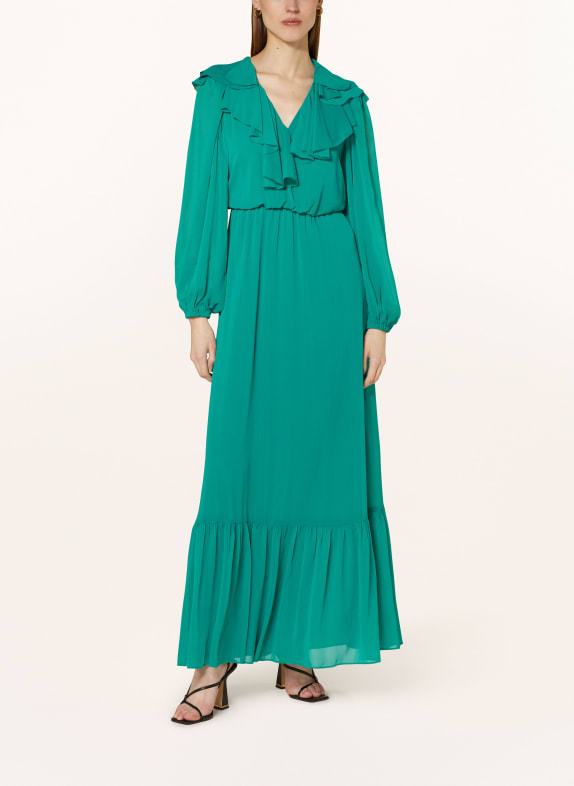 TED BAKER Dress KEINA with frills GREEN