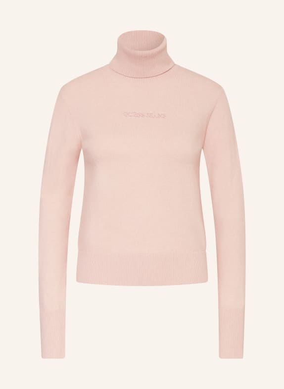 GUESS JEANS Turtleneck sweater PINK