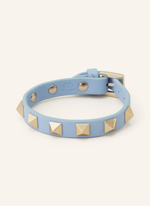 VALENTINO GARAVANI Bracelet ROCKSTUD LIGHT BLUE/ GOLD