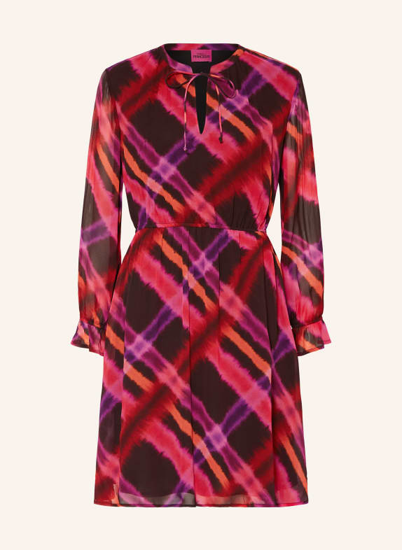 FrogBox Kleid PINK/ DUNKELBRAUN/ ORANGE