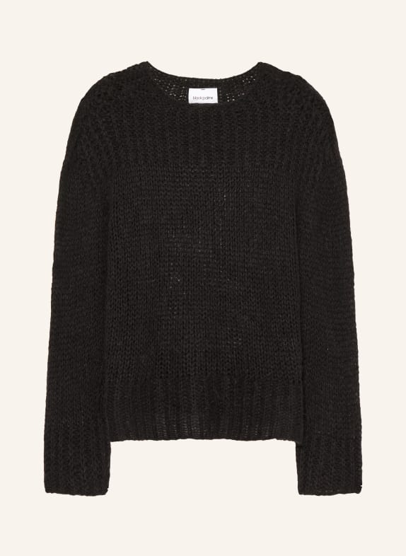 black palms Sweater STEPHL with alpaca BLACK
