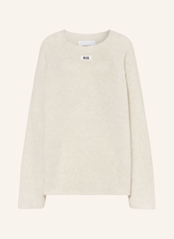 black palms Oversized-Pullover MAEXIN CREME