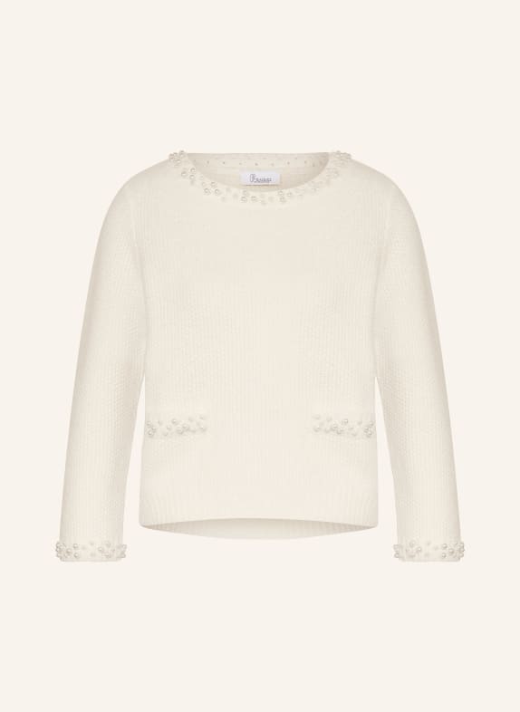 Princess GOES HOLLYWOOD Pullover mit Zierperlen ECRU