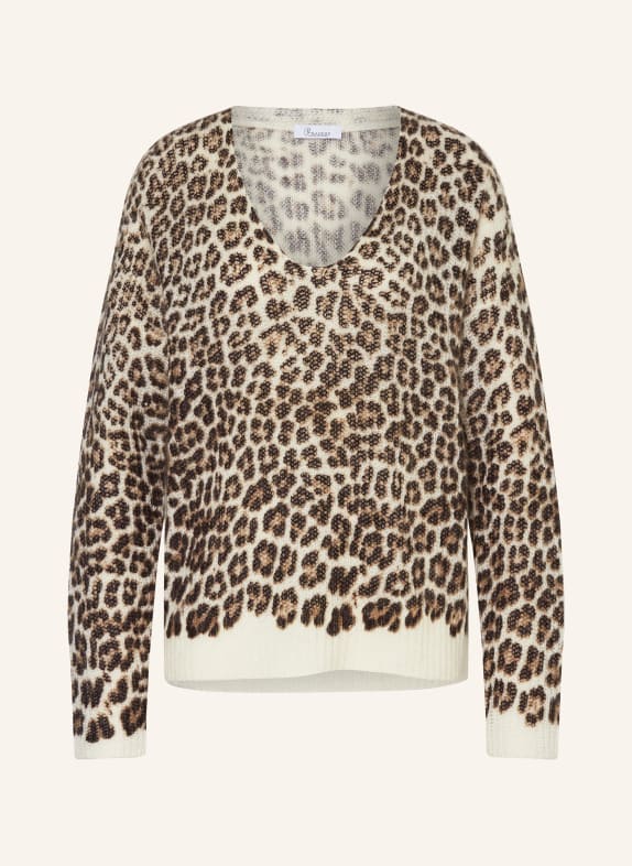 Princess GOES HOLLYWOOD Pullover mit Mohair CREME/ SCHWARZ