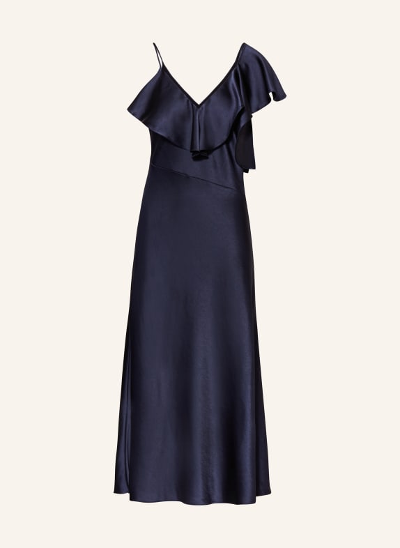 TED BAKER Dress KEOMI with frills DARK BLUE
