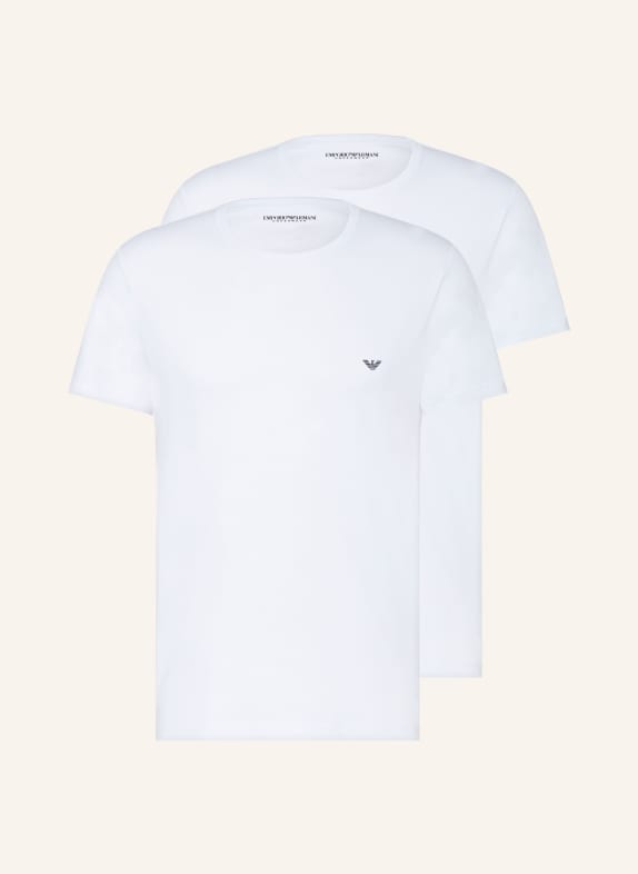 EMPORIO ARMANI 2-pack T-shirts WHITE