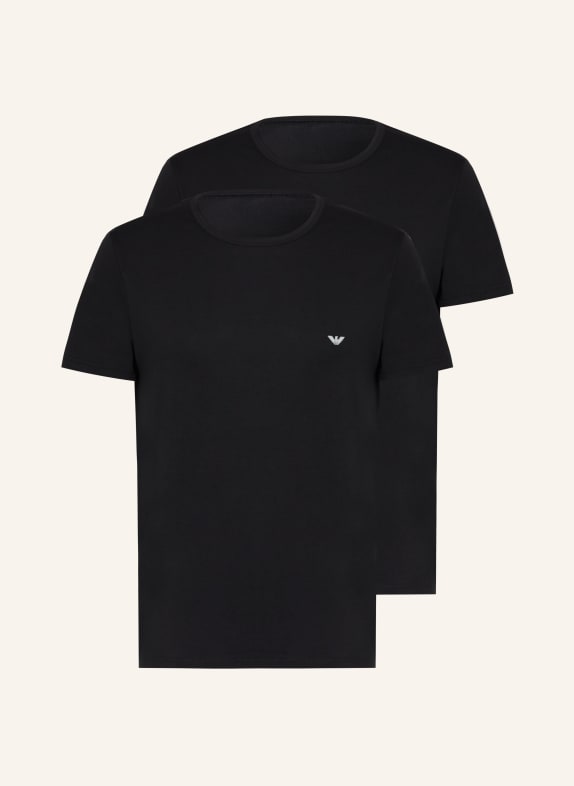 EMPORIO ARMANI 2-pack T-shirts BLACK