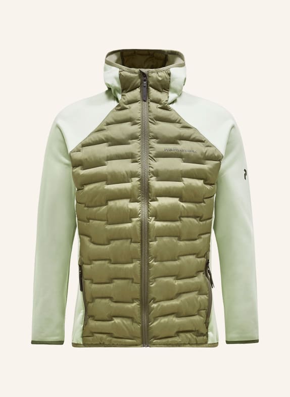 Peak Performance Hybrid quilted jacket ARGON GREEN/ LIGHT GREEN