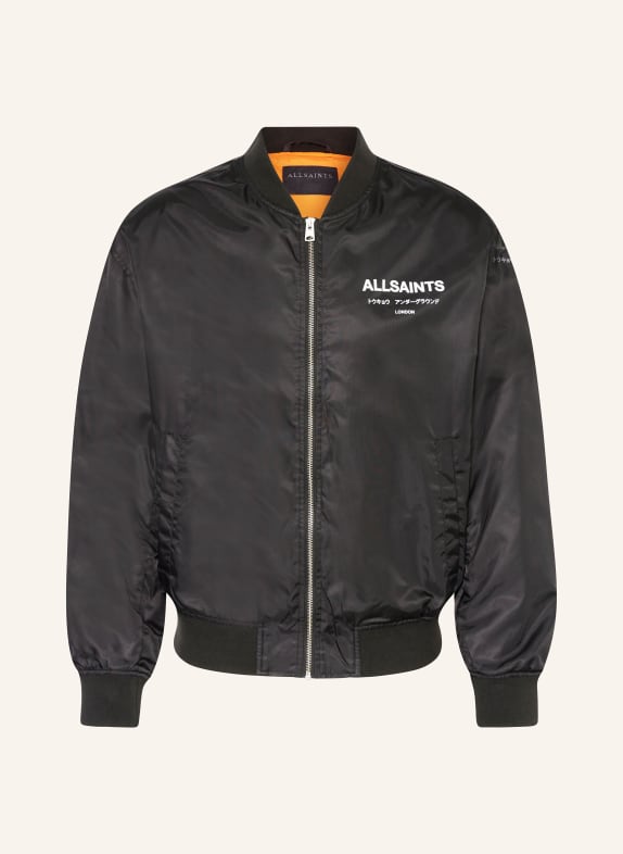 ALLSAINTS Bomber jacket UNDERGROUND BLACK/ WHITE