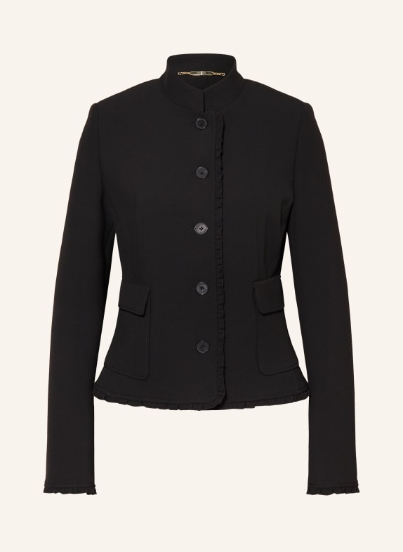 NVSCO Blazer jacket with ruffles BLACK