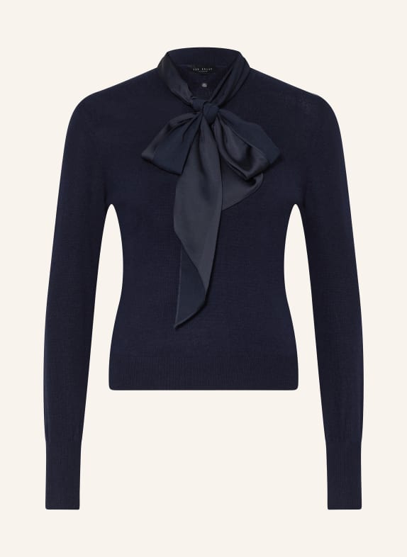 TED BAKER Sweater MARALOU with detachable bow DARK BLUE
