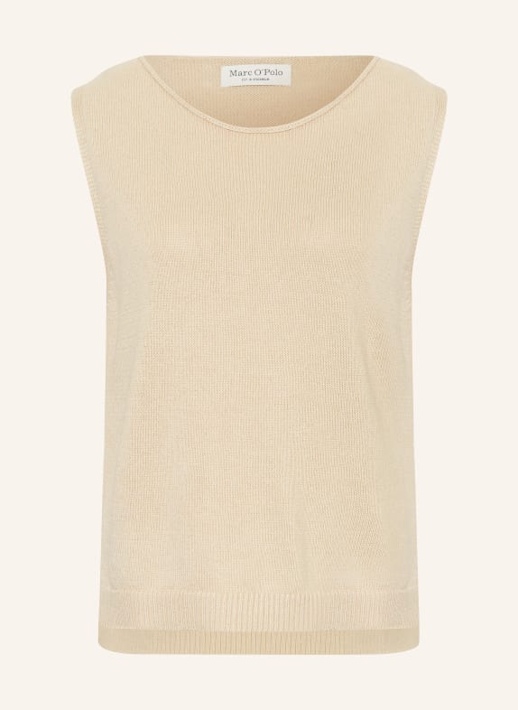 Marc O'Polo Knit top with linen BEIGE