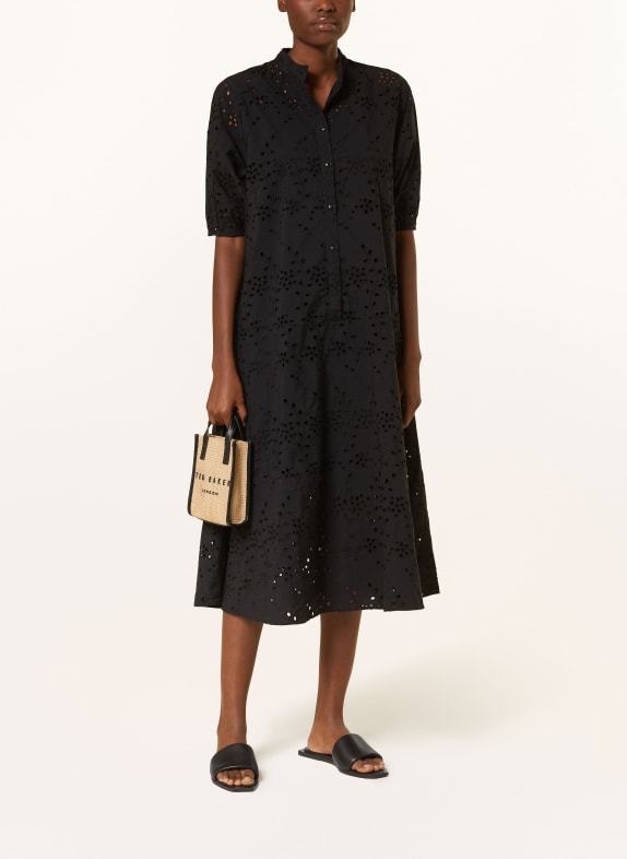 TED BAKER Dress NIKAIA in broderie anglaise BLACK