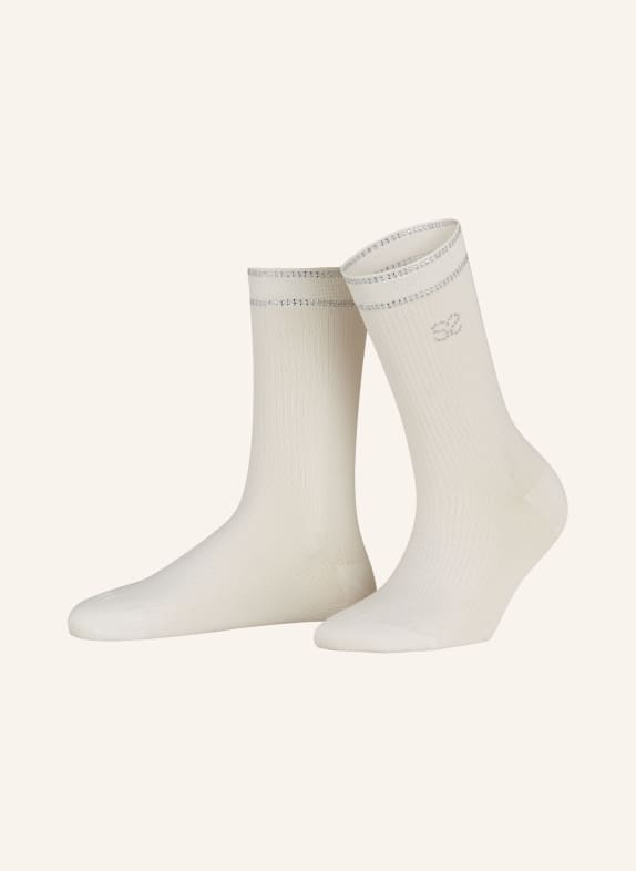 SANDRO Socken mit Schmucksteinen 10 WHITE