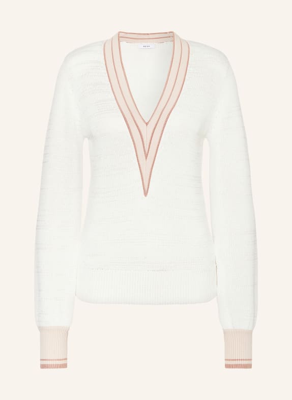 REISS Sweater TOR WHITE/ ROSE