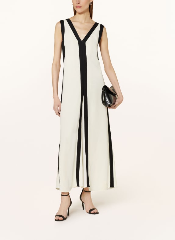REISS Dress RAE with cut-out CREAM/ BLACK