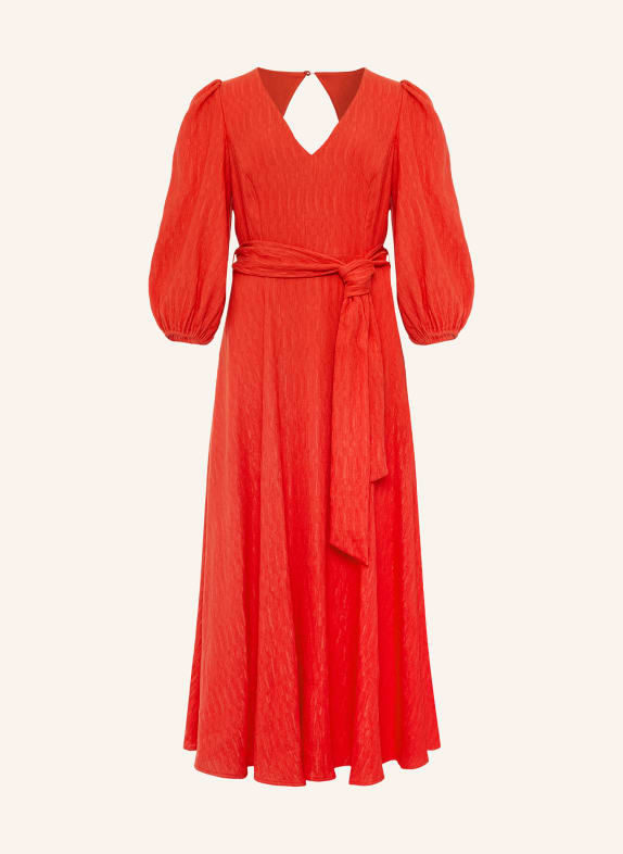 Phase Eight Dress MARILYN with 3/4 sleeves ORANGE