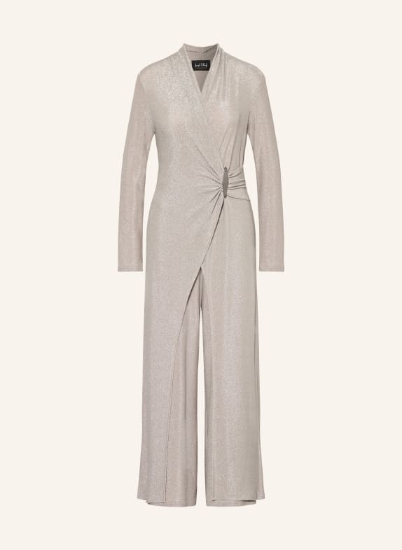 Joseph Ribkoff SIGNATURE Jersey jumpsuit with glitter thread SILVER