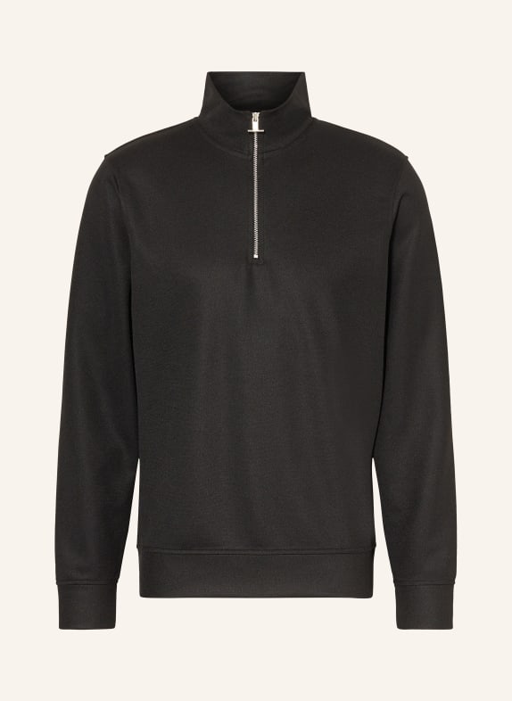 REISS Half-zip sweater BARRET BLACK