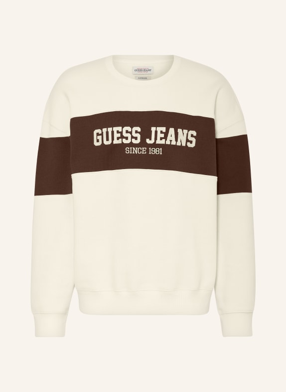 GUESS JEANS ombro CREAM/ DARK BROWN
