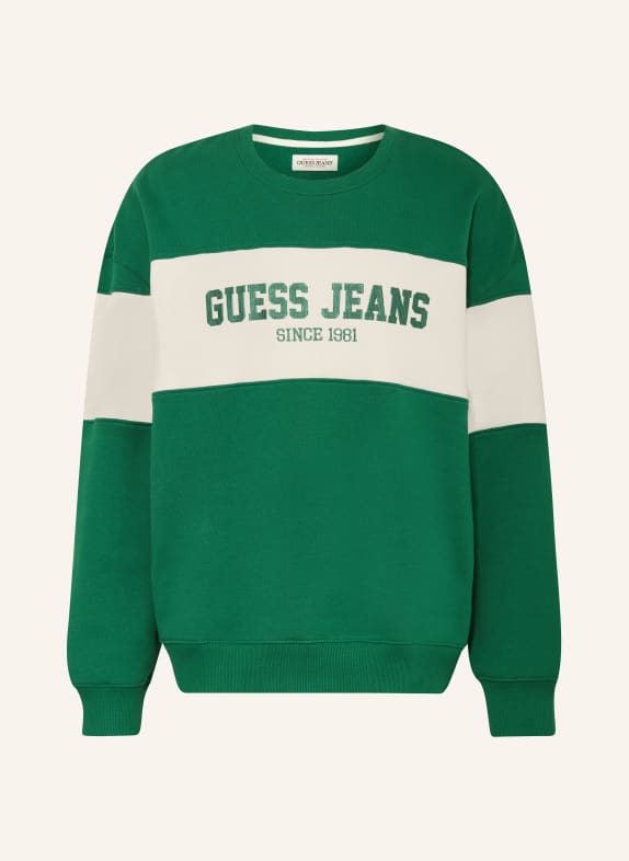GUESS JEANS ombro GREEN/ ECRU
