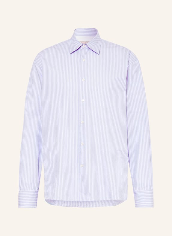 Officine Générale Shirt GAD END ON END CO comfort fit LIGHT BLUE/ WHITE