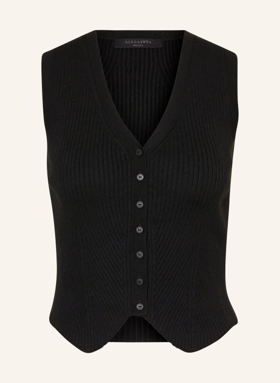 ALLSAINTS Knit vest CRUZ BLACK