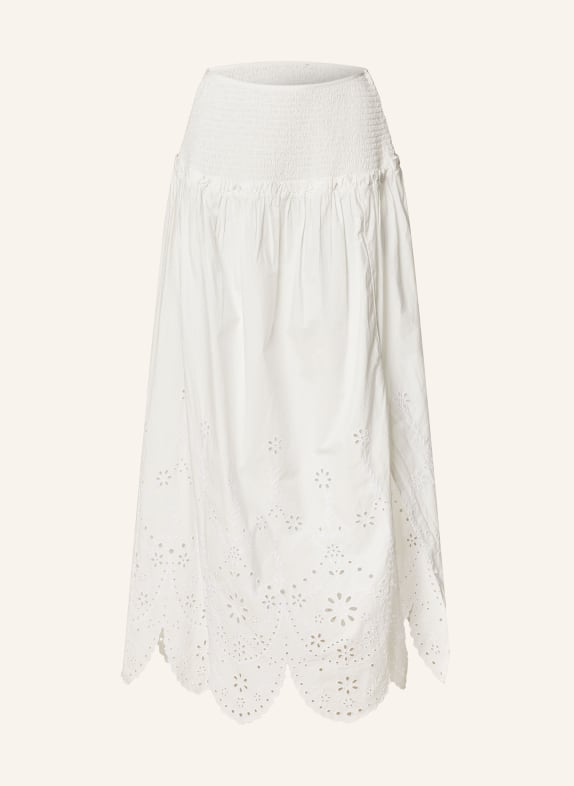 ALLSAINTS Skirt ALEX made of broderie anglaise 203 Off White