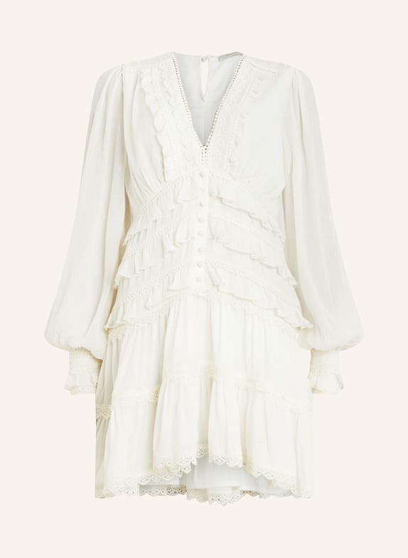 ALLSAINTS Dress ZORA with broderie anglaise WHITE