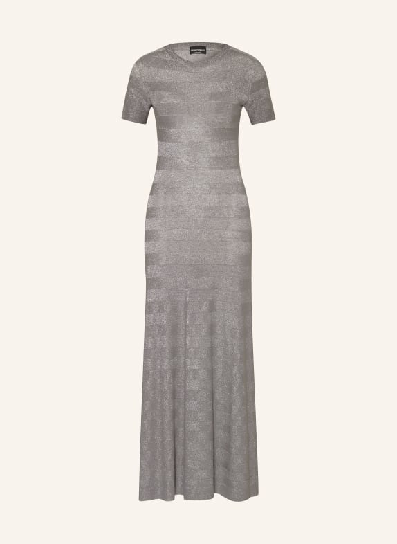 EMPORIO ARMANI Strickkleid SILBER