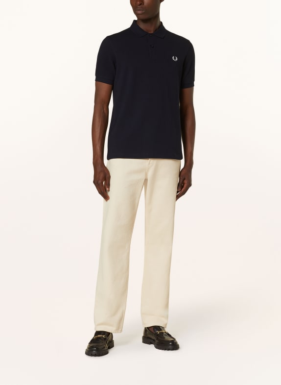 FRED PERRY Piqué poloshirt Regular Fit DONKERBLAUW