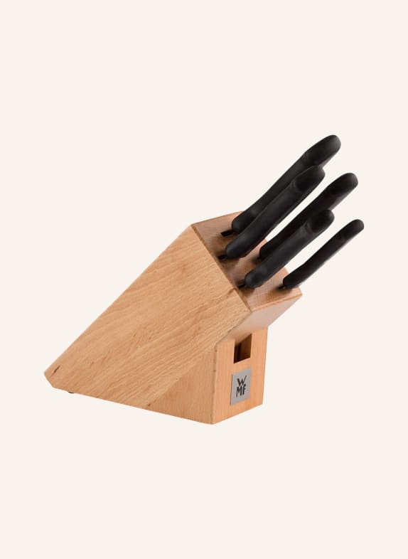 WMF 6-piece CLASSIC LINE knife block NATURAL/ BLACK