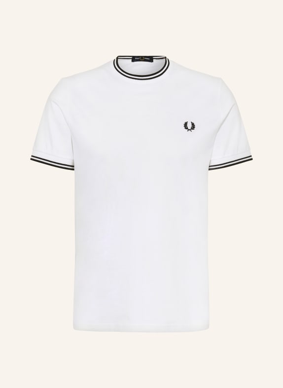FRED PERRY T-Shirt M1588 WEISS/ BLAU