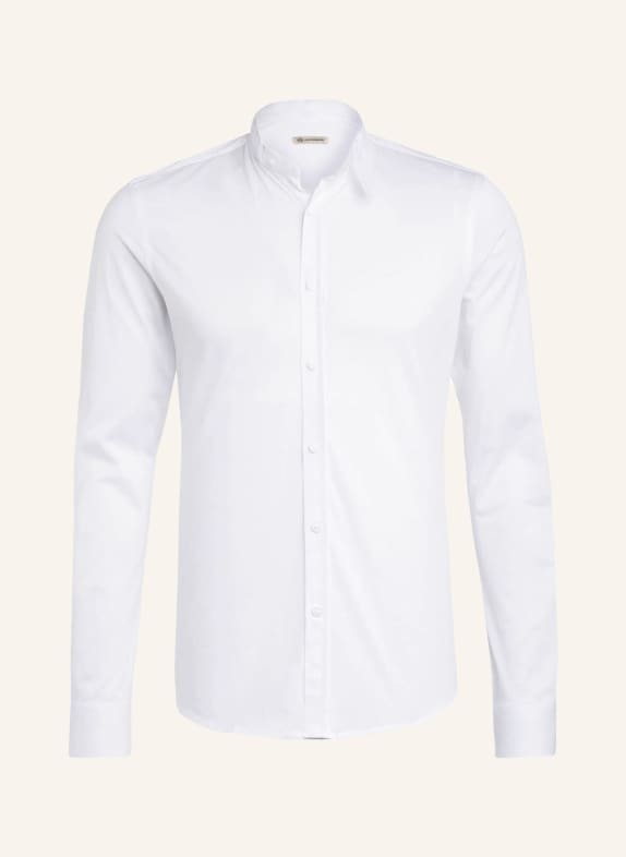 Gottseidank Trachten shirt LENZ extra slim fit with stand-up collar WHITE