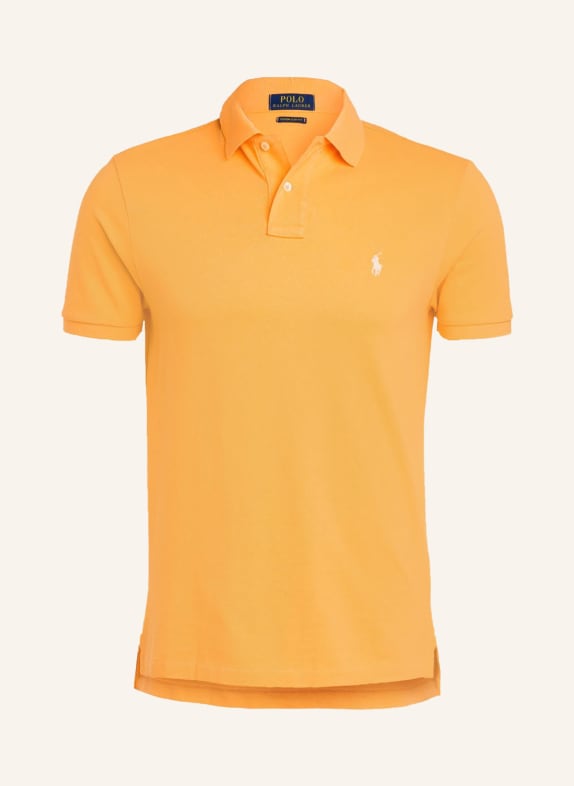 POLO RALPH LAUREN Piqué polo shirt custom slim fit LIGHT ORANGE