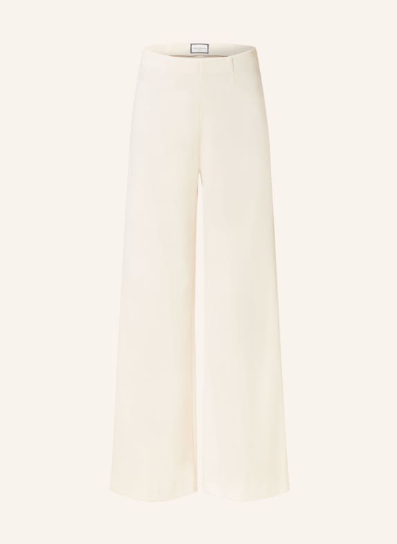 SEDUCTIVE Wide leg trousers KIMBERLY in jersey CREAM