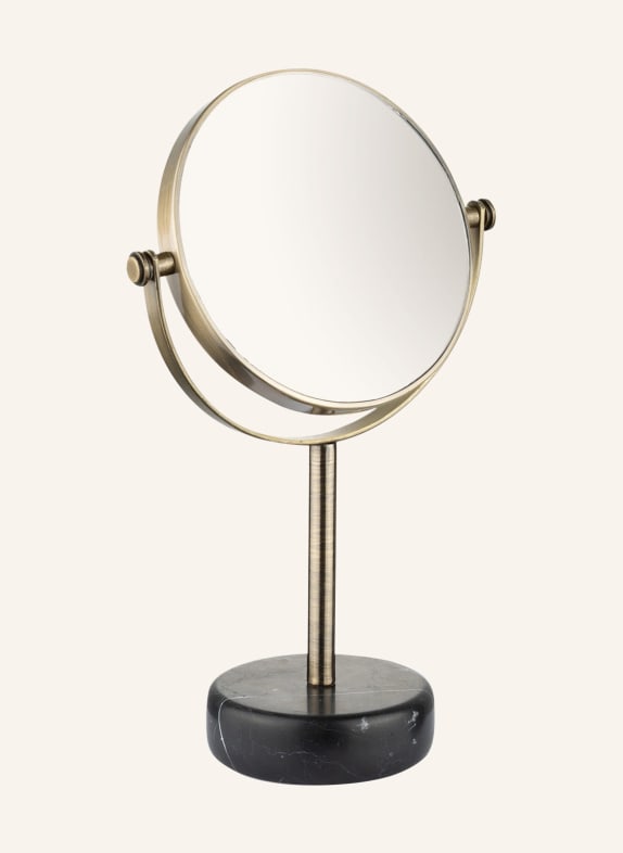 AQUANOVA Standing makeup mirror NERO GOLD/ BLACK