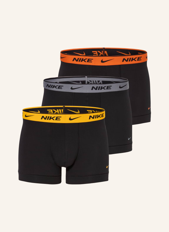 Nike Boxerky EVERDAY COTTON STRETCH, 3 kusy v balení ČERNÁ