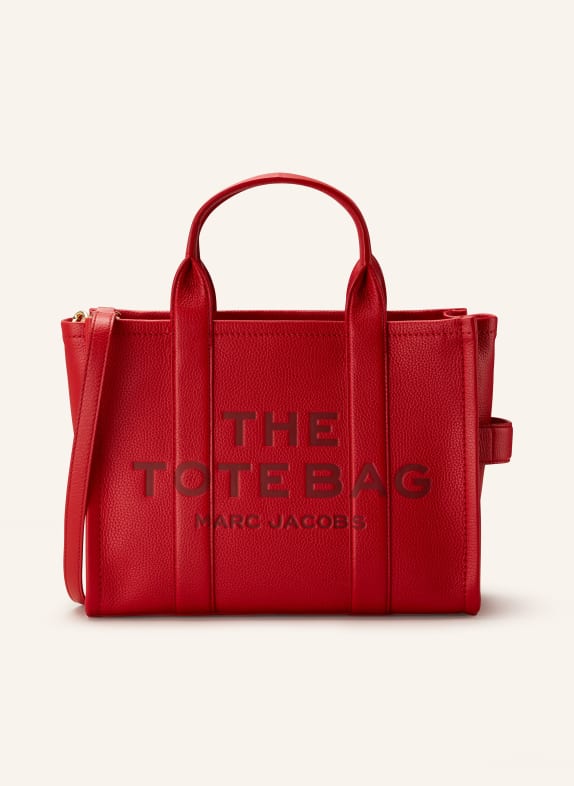 MARC JACOBS Shopper THE MEDIUM TOTE BAG LEATHER RED