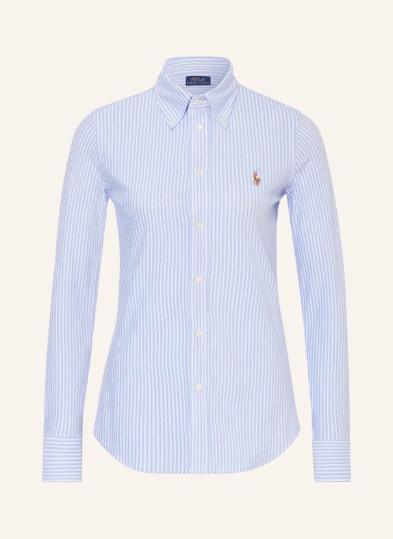 POLO RALPH LAUREN Shirt blouse WHITE/ LIGHT BLUE