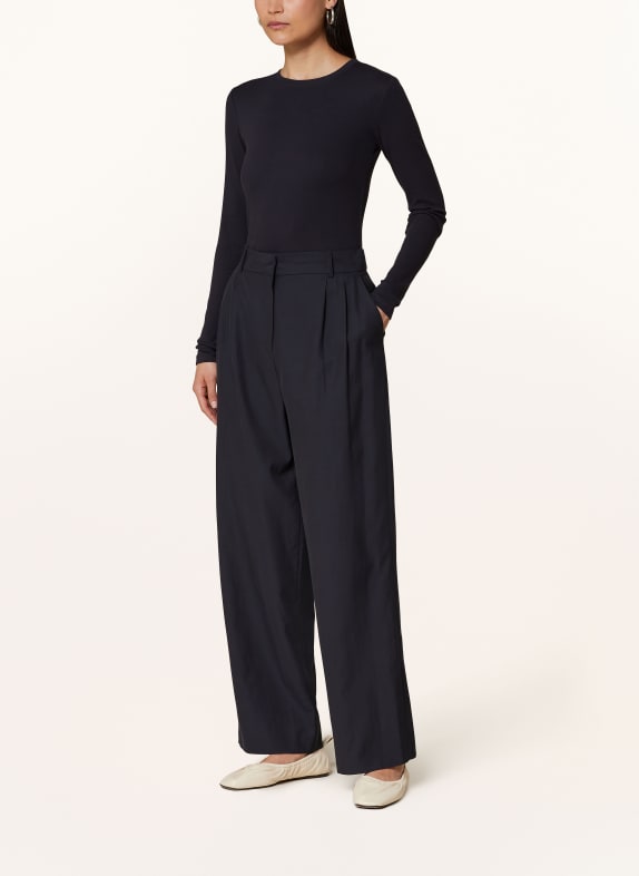SAMSØE  SAMSØE Longsleeve ALEXA DONKERBLAUW