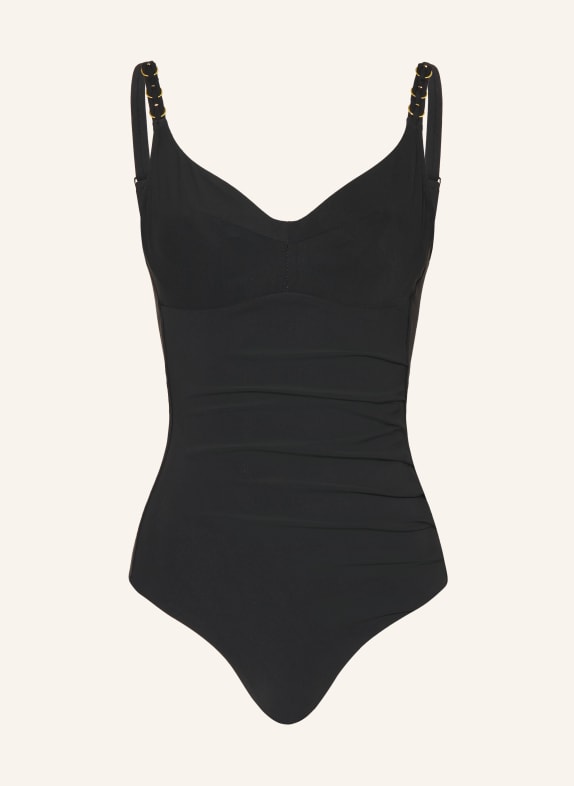 CHANTELLE Underwire swimsuit EMBLEM BLACK