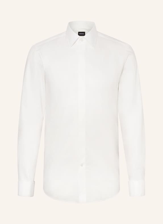 BOSS Shirt HANK slim fit with French cuffs WHITE