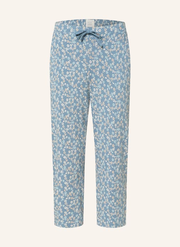 SCHIESSER 3/4 pajama pants MIX+RELAX BLUE GRAY/ CREAM/ BEIGE