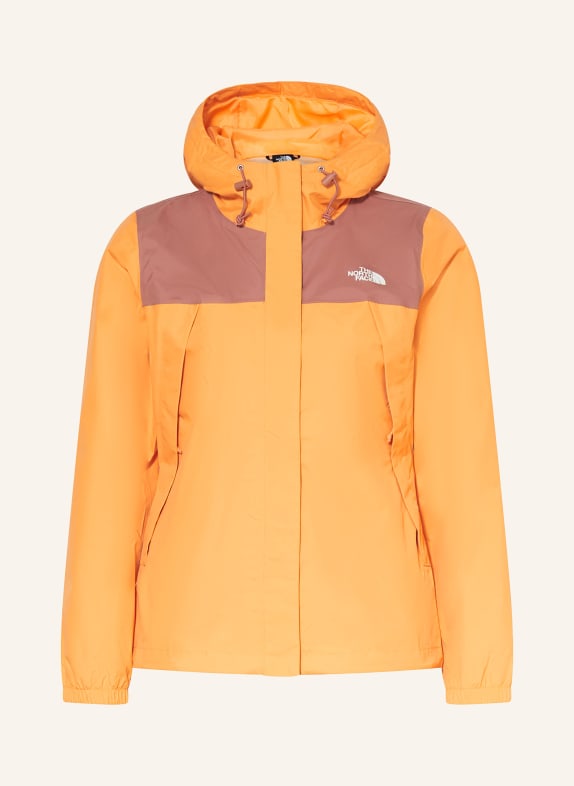 THE NORTH FACE Outdoor jacket ANTORA LIGHT ORANGE/ ROSE