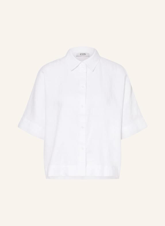 COS Shirt blouse made of linen WHITE