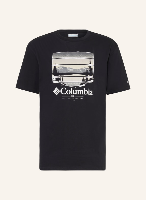 Columbia T-shirt PATH LAKE™ II BLACK/ CREAM/ GRAY
