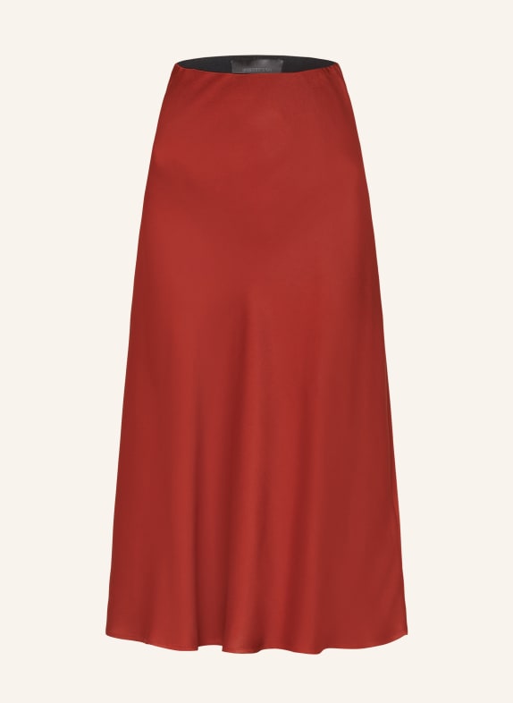 DRYKORN Satin skirt URA DARK RED