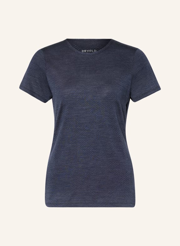 DEVOLD T-shirt CILIA made of merino wool BLUE