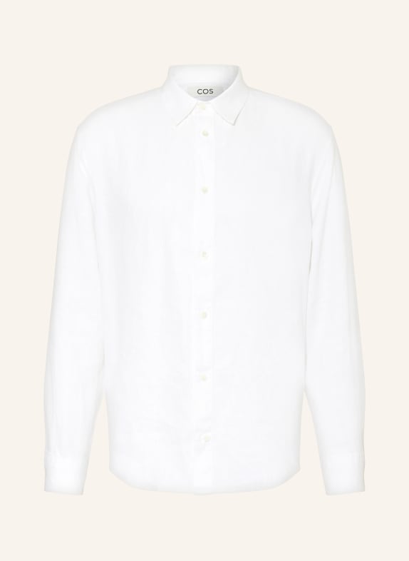 COS Linen shirt relaxed fit WHITE